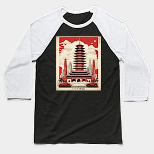 Shenyang China Vintage Poster Tourism Baseball T-Shirt